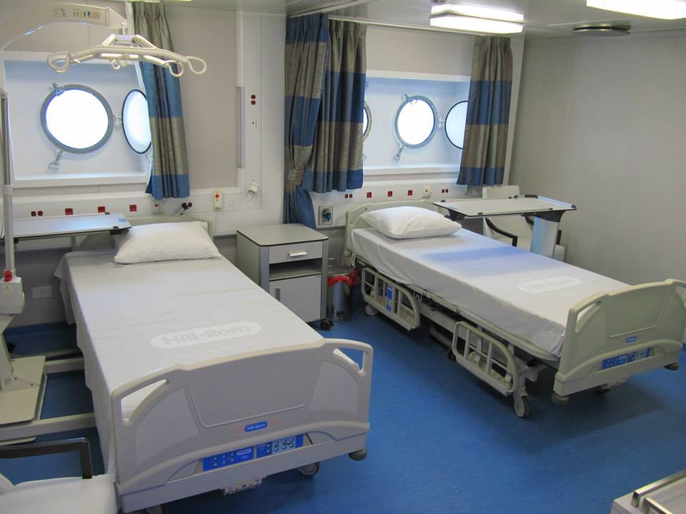 cruise ship hospital beds